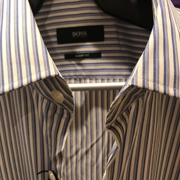 Hugo boss dress shirt sharp fit size 15.5 regular - Picture 3 of 4